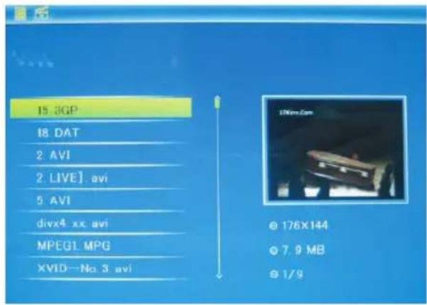 BRAUN Digiframe 7050 SLT - Videomodus - 1