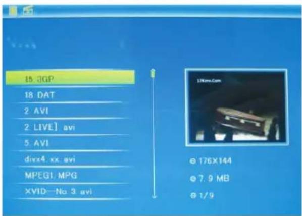 BRAUN Digiframe 7050 SLT - Modo de video - 1