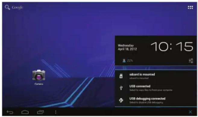 COBY MID1048 - A propos des notifications - 1