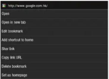 COBY MID1048 - + To delete a bookmarked webpage. - 2