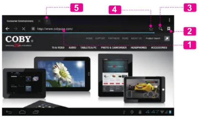 COBY MID1048 - Navegar por la Web - 1