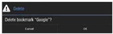 COBY MID1048 - + To delete a bookmarked webpage. - 3