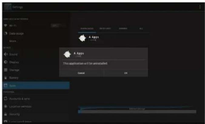 COBY MID1048 - Pour désinstaller une application: - 4
