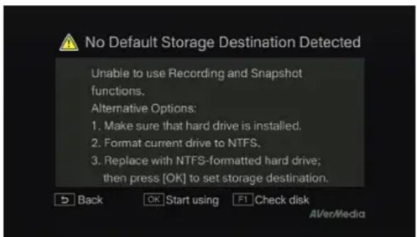 AVERMEDIA Game Capture HD - Step 3 (Optional) Installing Storage Device - 1
