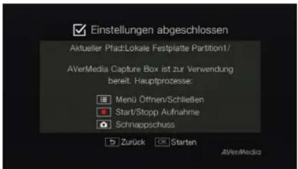 AVERMEDIA Game Capture HD - Einrichtungsassistent verlassen - 1