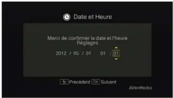 AVERMEDIA Game Capture HD - Réglage de la date et de l'heure - 1