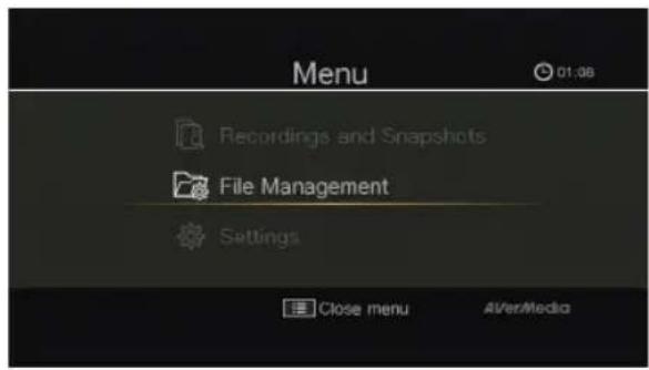 AVERMEDIA Game Capture HD - OSD Menu Descriptions - 1