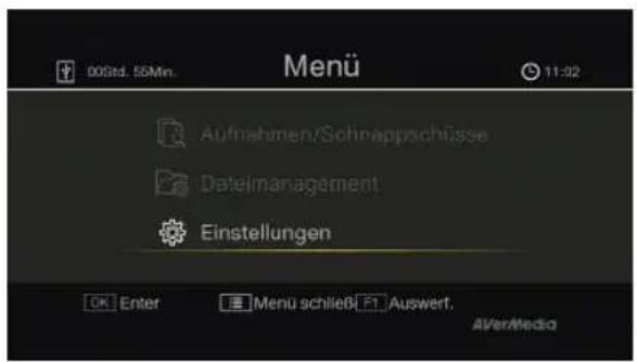 AVERMEDIA Game Capture HD - Einstellungen - 1