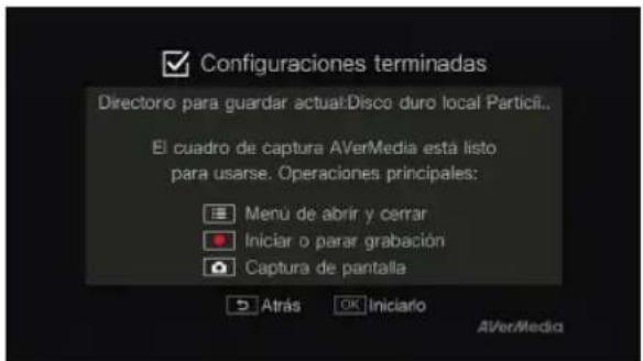 AVERMEDIA Game Capture HD - Terminación del Asistente de Configuración - 1
