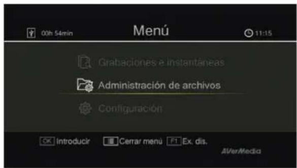 AVERMEDIA Game Capture HD - Menú OSD Descripción - 1