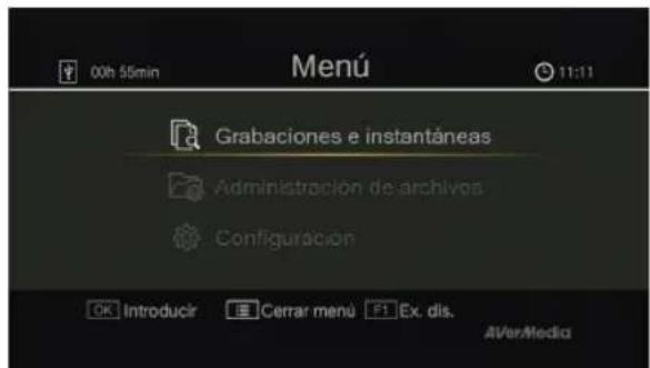 AVERMEDIA Game Capture HD - Menú OSD - 1