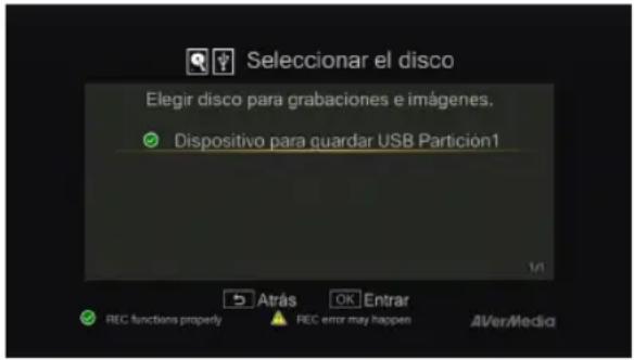 AVERMEDIA Game Capture HD - Configurar el destino de almacenamiento - 1