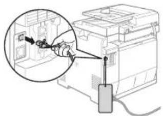 CANON iSensys MF8540Cdn - Savienojuma izveide, izmantojot USB kabeli - 1