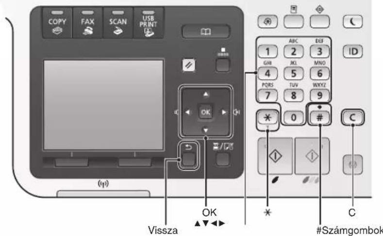 CANON iSensys MF8540Cdn - Izbiranje elementa ali premikanje kazalke po menijskih elementih - 3