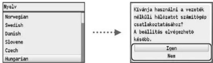 CANON iSensys MF8540Cdn - A kezdeti beallitások megadása - 1