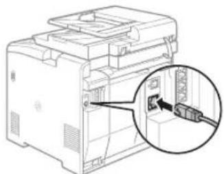 CANON iSensys MF8540Cdn - Suvδεστε το καλωδιo LAN. - 1