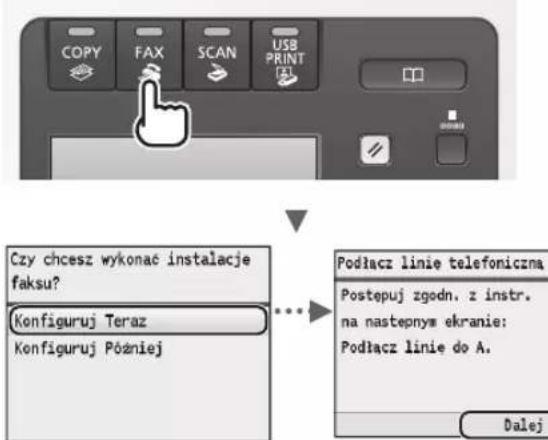 CANON iSensys MF8540Cdn - Okresl ustawienia faksu. - 1
