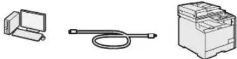 CANON iSensys MF8540Cdn - Alegerea metodei de connectare a aparatului la computer - 2