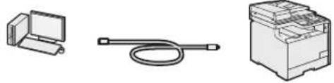 CANON iSensys MF8540Cdn - - Connecting via a USB cable - 1