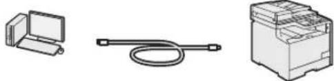 CANON iSensys MF8540Cdn - Ansluta via en USB-kabel - 1