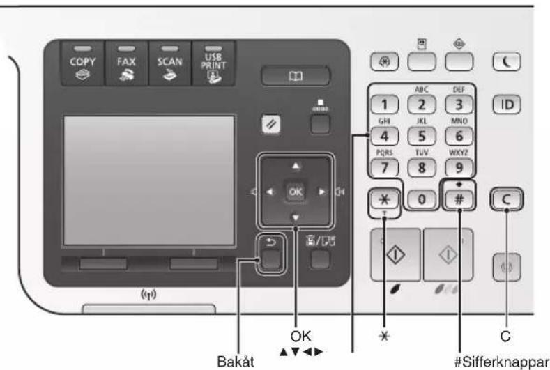 CANON iSensys MF8540Cdn - Navigereimenyen - 1