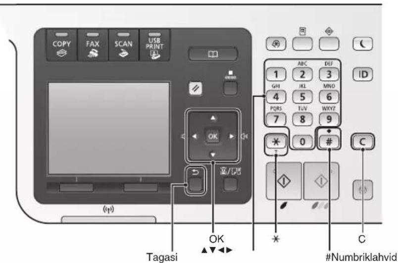 CANON iSensys MF8540Cdn - Meniu narśymas - 1