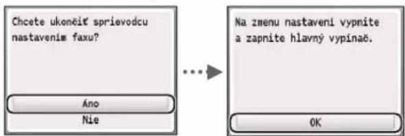 CANON iSensys MF8540Cdn - Zadanie pociatočného nastavenia faxu a pripojenie Telefonneho kábla (iba modely MF8580Cdw / MF8550Cdn) - 3