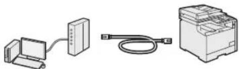 CANON iSensys MF8540Cdn - Vyber spôsobu pripojenia zariadenia   k počítaču - 1
