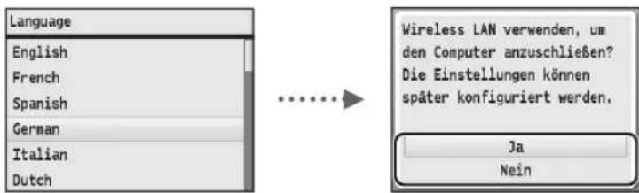 CANON iSensys MF8540Cdn - FestlegenderanfänglichenEinstellungen - 1