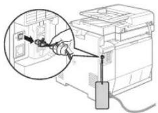 CANON iSensys MF8540Cdn - Anslut USB-kabeln har. - 1