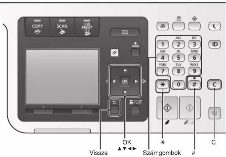 CANON iSensys MF8540Cdn - Izbiranje elementa ali premikanje kazalke po menijskih elementih - 4