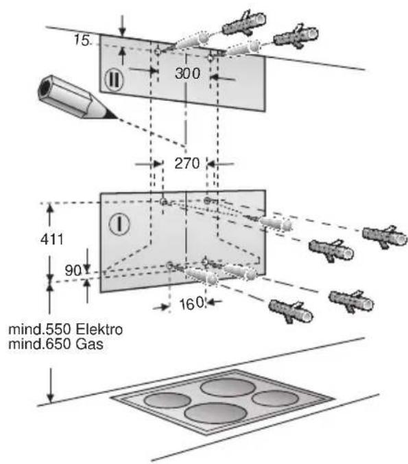 BOSCH DKE765A - Montasje - 1