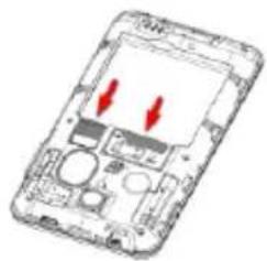 PRESTIGIO MultiPhone 4322 DUO - Installer les cartes SIM et la Carte Micro SD - 1