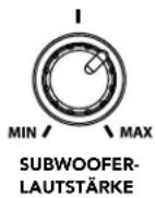 BOSTON ACOUSTICS SoundWare XS Digital Cinema - Einstellen der Klangleistung des Subwoofer - 1