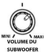 BOSTON ACOUSTICS SoundWare XS Digital Cinema - Ajuster le niveau sonore du subwoofer - 1