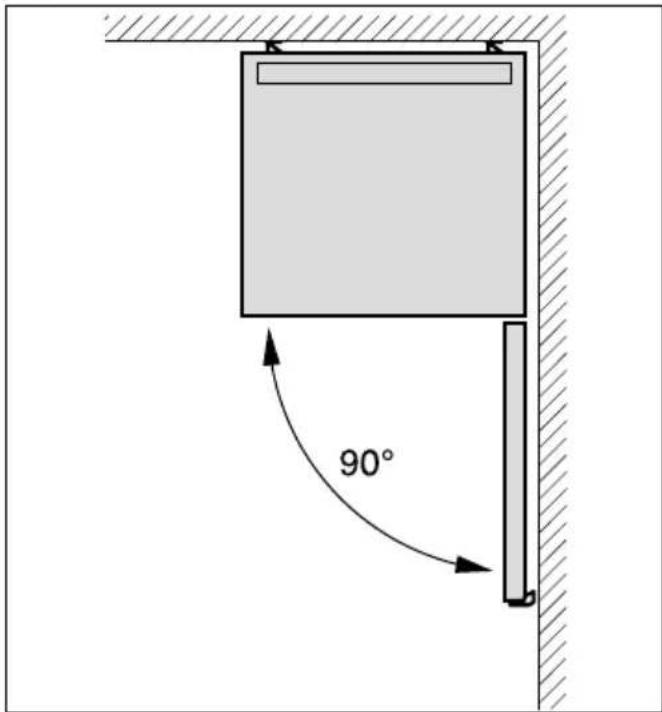 BOSCH KGN36VW31 - Distancia respectfully a la pared - 1