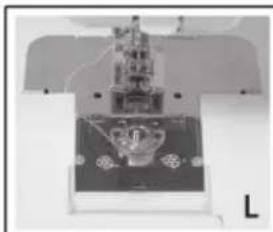 CLATRONIC NM 600 - Einlagen der Unterfaden-Spule (Abb. L) - 1