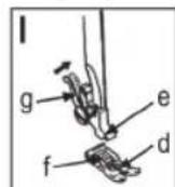 CLATRONIC NM 600 - Fixer et retirer la came de chasse du pied presseur - 2