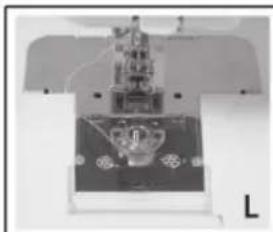 CLATRONIC NM 600 - Inserting the bobbin thread reel (Fig. L) - 1