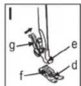 CLATRONIC NM 600 - Fijar y sacar la suela del pie de presion (Fig. H-J) - 2