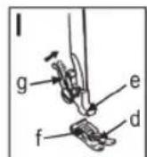 CLATRONIC NM 600 - Mocowanie iusuwanie stopki dociskajcej (rys. H-J) - 2