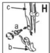 CLATRONIC NM 600 - Fixer et retirer la came de chasse du pied presseur - 1