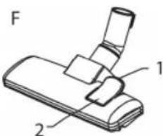 CLATRONIC BS 1280 - NOTE: "2 in 1" nozzle: - 1