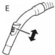 CLATRONIC BS 1280 - Luchtregelschuif (Fig. E) - 1