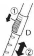 CLATRONIC BS 1280 - Tubo di aspirazione a telescopo (Fig. D) - 1