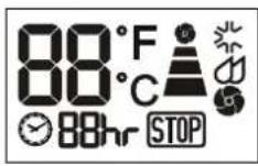 Argoclima Ayri - PANNELLO COMANDI - simboli display LCD e funzione tasti - 3