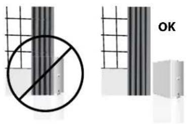 BOSTON ACOUSTICS TVEE 30 - Ubicación de las patas del subwoofer - 2
