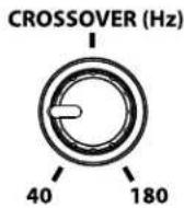 BOSTON ACOUSTICS ASW 650 - Regolazione del commando Crossover - 1