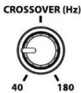 BOSTON ACOUSTICS ASW 650 - Einstellung des Crossover-Reglers - 1