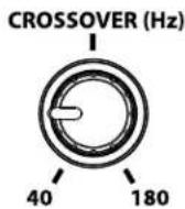 BOSTON ACOUSTICS ASW 650 - Justera overgangskontrollen - 1